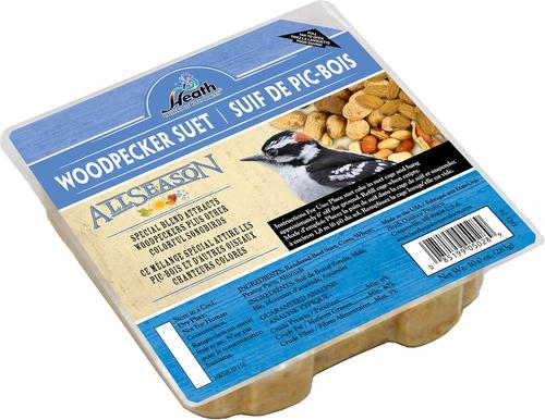 Show full view: Heath Woodpecker Premium Suet Cake Wild Bird Food, 10-oz, case of 12 slide 7 of 10