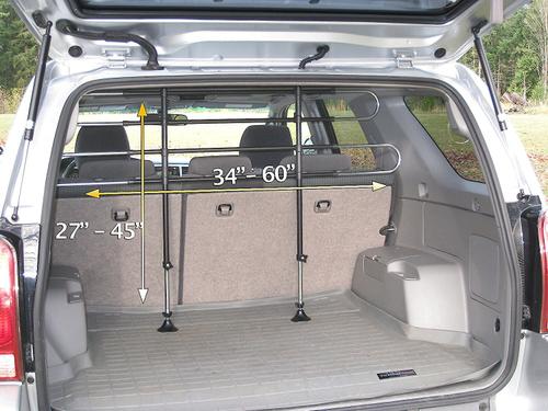 Show full view: Heininger PortablePET Vehicle Barrier Pet Partition slide 3 of 7