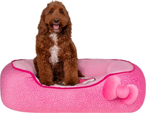 Show full view: Hello Kitty Bolster Dog & Cat Bed with Removable Cover, Pink, Large slide 2 of 8
