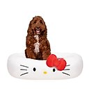 Hello Kitty Character Dog & Cat Bed with Removable Cover, White, Large