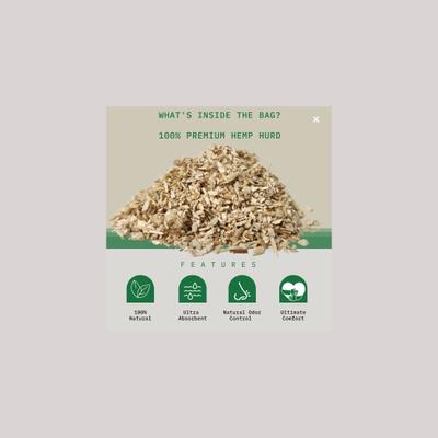 Show full view: HempAlta Premium Hemp Small Pet Bedding, 15-L bag slide 3 of 4