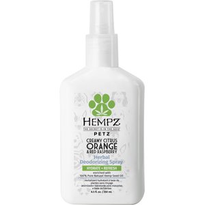 Hempz Petz Creamy Citrus Orange Red Raspberry Deodorizing Cologne Dog Spray, 8.5-fl oz bottle