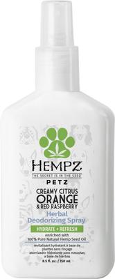 Show full view: Hempz Petz Creamy Citrus Orange Red Raspberry Deodorizing Cologne Dog Spray, 8.5-fl oz bottle slide 1 of 7