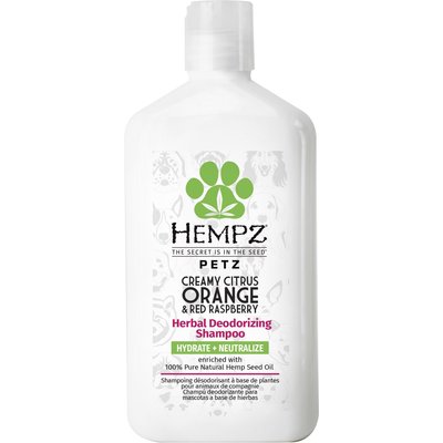 Hempz Petz Hempz Petz Deodorizing Dog Shampoo, Creamy Citrus Orange & Red Raspberry Scent, 17-fl oz bottle