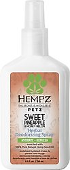 Hempz Petz Sweet Pineapple Honey Melon Deodorizing Cologne Dog Spray, 8.5-fl oz bottle