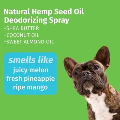 Show full view: Hempz Petz Sweet Pineapple Honey Melon Deodorizing Cologne Dog Spray, 8.5-fl oz bottle slide 5 of 7