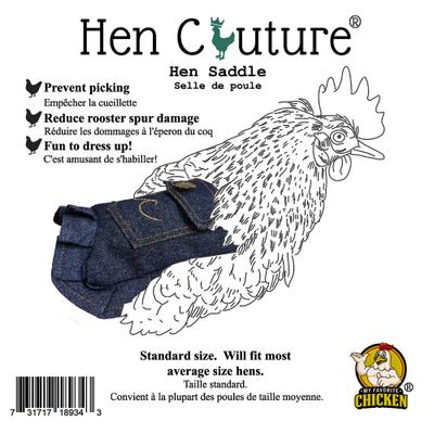 Show full view: Hen Couture Blue Denim Hen Saddle slide 3 of 4