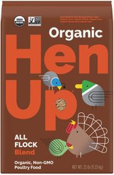 Hen Up All Flock Blend Organic Non-GMO 20% Protein Chicken Feed, 25-lb bag slide 1 of 4