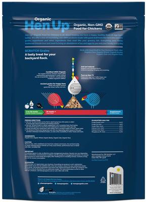 Show full view: Hen Up Scratch Grains Organic Non-GMO 10% Protein Chicken Feed, 10-lb bag slide 2 of 7