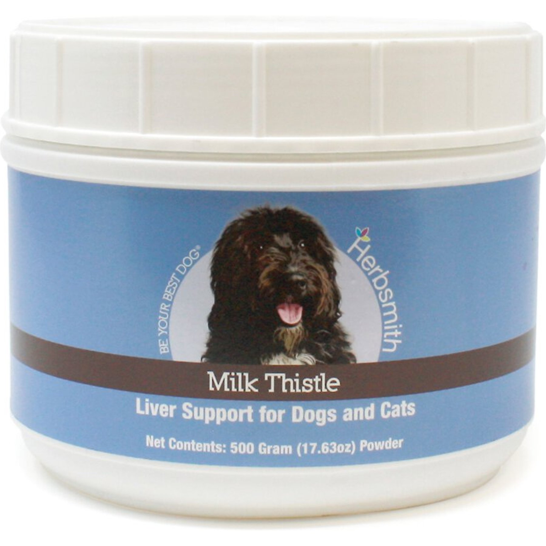 Herbsmith Herbal Milk Thistle Powdered Dog & Cat Supplement, 500g jar