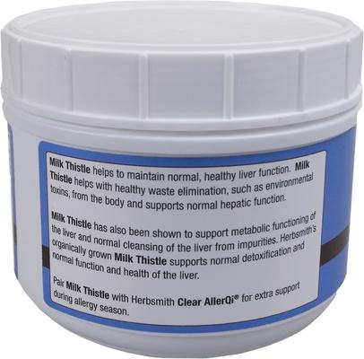 Show full view: Herbsmith Herbal Blends Milk Thistle Powdered Dog & Cat Supplement, 500g jar slide 3 of 7