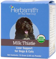 Herbsmith Herbal Blends Milk Thistle Powdered Dog & Cat Supplement, 75g jar