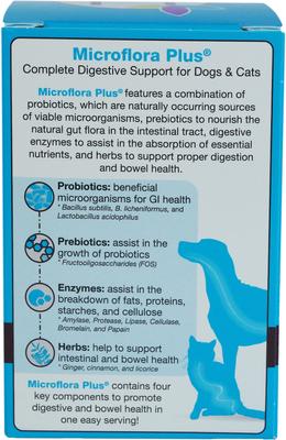 Show full view: Herbsmith Microflora Plus for Digestion Capsules Daily Dog & Cat Supplement, 120 count slide 3 of 7