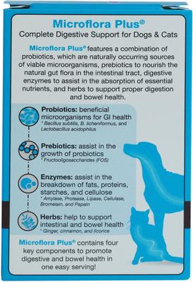 Show full view: Herbsmith Microflora Plus for Digestion Capsules Daily Dog & Cat Supplement, 30 count slide 3 of 7