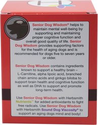 Herbsmith Senior Dog Wisdom Cognitive Support Soft Chews Dog Supplement, 60 count, Large slide 2 of 4