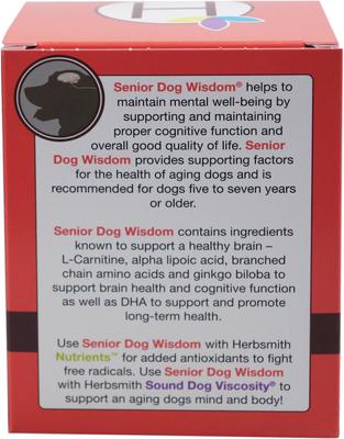 Show full view: Herbsmith Senior Dog Wisdom Cognitive Support Soft Chews Dog Supplement, 60 count, Large slide 3 of 6