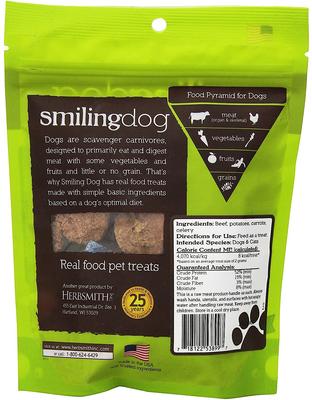 Show full view: Herbsmith Smiling Dog Beef with Potatoes, Carrots & Celery Freeze-Dried Dog Treats, 2.5-oz bag slide 3 of 5