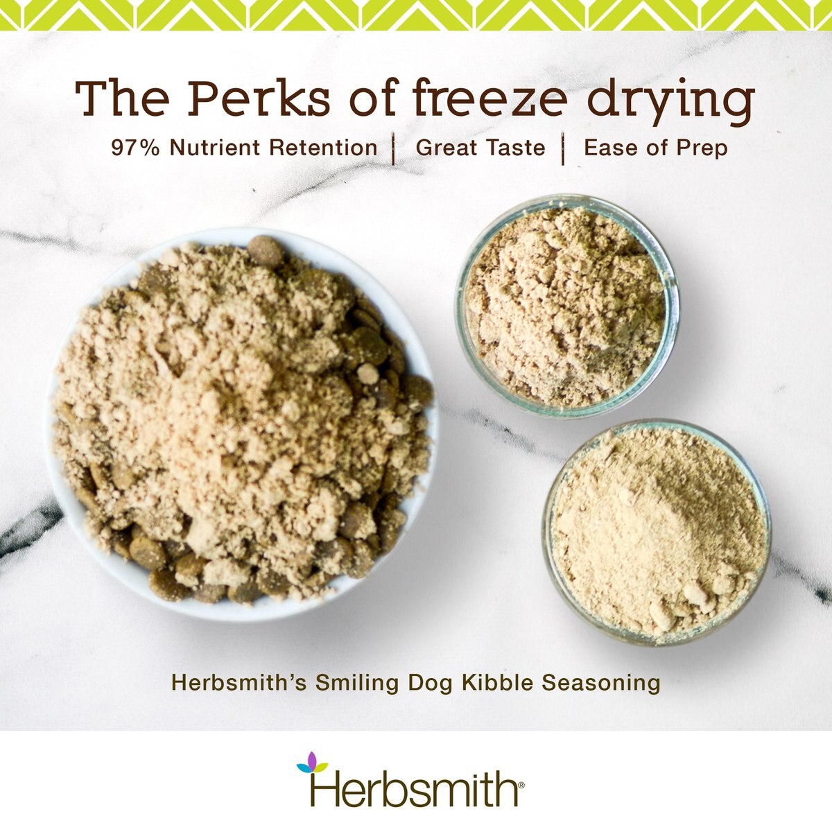 Herbsmith Smiling Dog Pork with Green Beans & Peas Freeze-Dried Dog Treats