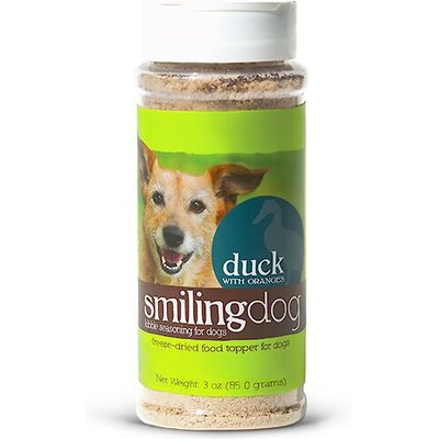 Herbsmith Herbsmith Smiling Dog Kibble Seasoning Freeze-Dried Duck with Oranges Dog Food Topper, 3-oz bottle