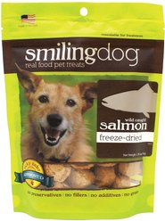 Herbsmith Smiling Dog Wild Caught Salmon Freeze-Dried Dog Treats, 1.76-oz bag