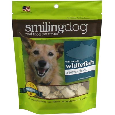 Herbsmith Herbsmith Smiling Dog Whitefish Freeze-Dried Dog Treats, 1.76-oz bag