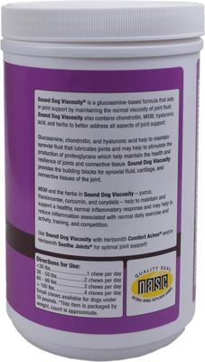 Show full view: Herbsmith Sound Dog Viscosity Joint Support Large Soft Chews Dog & Supplement, 120 count slide 3 of 5