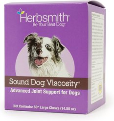 Herbsmith Sound Dog Viscosity Joint Support Large Soft Chews Dog & Supplement, 60 count