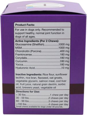 Show full view: Herbsmith Sound Dog Viscosity Joint Support Large Soft Chews Dog & Supplement, 60 count slide 4 of 6