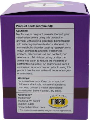 Show full view: Herbsmith Sound Dog Viscosity Joint Support Large Soft Chews Dog & Supplement, 60 count slide 5 of 6