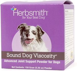 Herbsmith Sound Dog Viscosity Joint Support Powder Dog Supplement, 150g jar