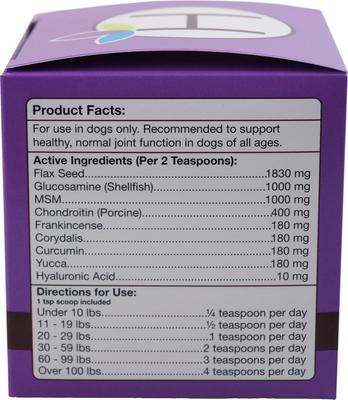 Show full view: Herbsmith Sound Dog Viscosity Joint Support Powder Dog Supplement, 150g jar slide 4 of 8