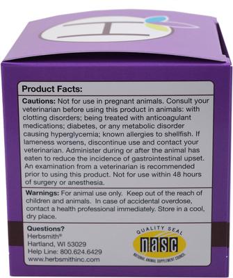 Show full view: Herbsmith Sound Dog Viscosity Joint Support Powder Dog Supplement, 150g jar slide 5 of 8