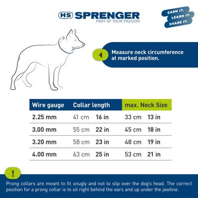 Show full view: Herm Sprenger Ultra-Plus Training Dog Prong Collar, 22-in neck, 3.8-mm wide slide 8 of 10