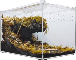 HerpCult Acrylic Enclosure Large Reptile Terranium, Clear, 3.3-gal