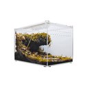 HerpCult Acrylic Enclosure Large Reptile Terranium, Clear, 3.3-gal