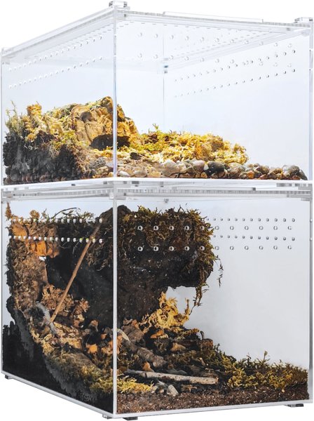 Show full view: HerpCult Acrylic Enclosure Large Reptile Terranium, Clear, 3.3-gal slide 7 of 10