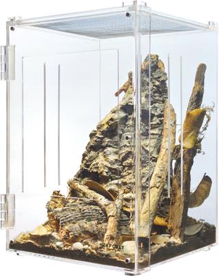 Show full view: HerpCult Acrylic Front-Opening Reptile Enclosure, 3.3-gal slide 6 of 8