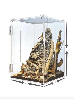 Show full view: HerpCult Acrylic Front-Opening Reptile Enclosure, 3.3-gal slide 8 of 8