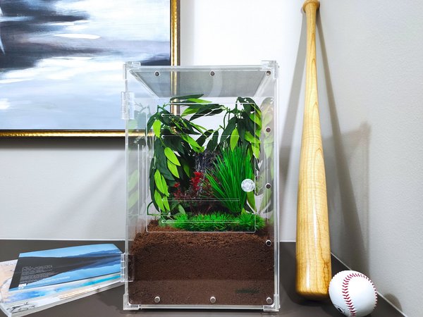 HerpCult Acrylic Front-Opening Reptile Habitat, 7-gal