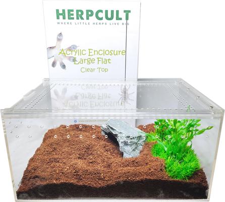 Show full view: HerpCult Acrylic Insect & Reptile Terrarium, Clear Top, Large slide 6 of 9