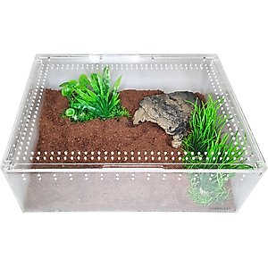 HerpCult Acrylic Insect & Reptile Terrarium, Clear Top, X-Large