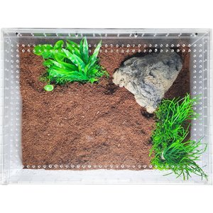 HerpCult Acrylic Insect & Reptile Terrarium, Clear Top, X-Large