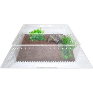 HerpCult Acrylic Insect & Reptile Terrarium, Clear Top, X-Large