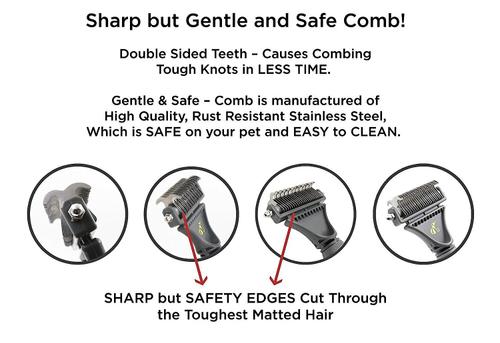 Show full view: Hertzko Double Sided Dog & Cat Dematting Comb slide 3 of 7