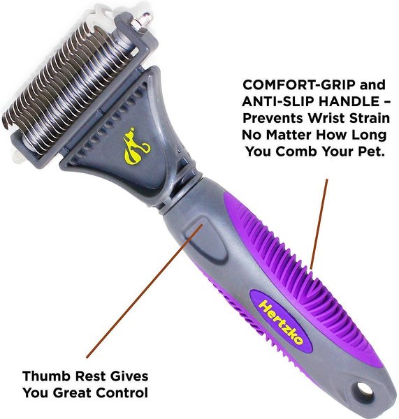 Show full view: Hertzko Double Sided Dog & Cat Dematting Comb slide 4 of 7