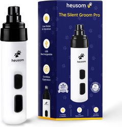 Heusom Silent Groom Pro Whisper Quiet Claw Dog & Cat Nail Grinder, White slide 1 of 7