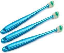 H&H Pets 360 Degree Bristle Dog & Cat Toothbrush, 3 count