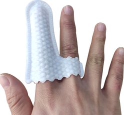 H&H Pets Disposable Dental Dry Wipes Two-Texture Dog Finger Toothbrush, 20 count slide 1 of 5