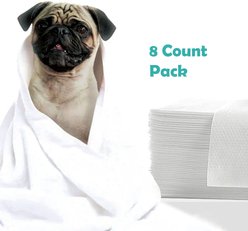 H&H Pets Disposable Bath Towel Sheets for Dogs & Cats, 11 x 23-in, 8 Count slide 2 of 6