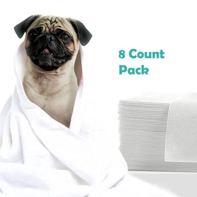 Show full view: H&H Pets Disposable Bath Towel Sheets for Dogs & Cats, 11 x 23-in, 8 Count slide 5 of 6